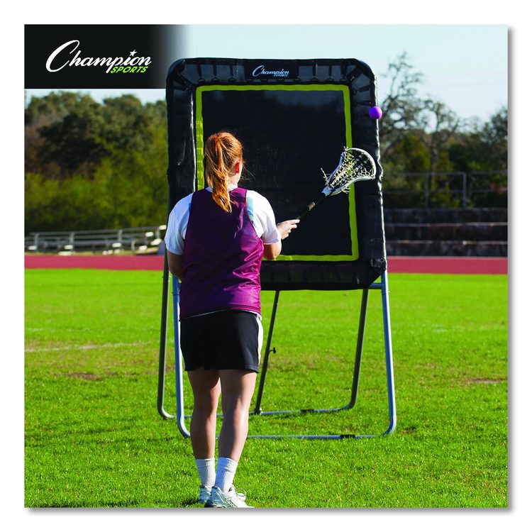 Deluxe Lacrosse Ball Rebounder, 6 ft  x 3 ft, 1.5" dia Frame