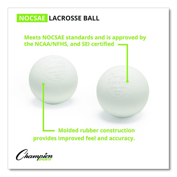 Bucket of Lacrosse Balls, Official Size, White, 36 Balls/Bucket