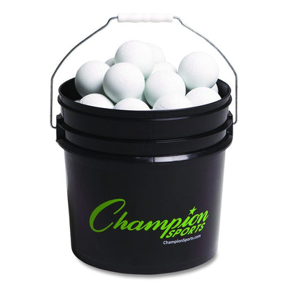 Bucket of Lacrosse Balls, Official Size, White, 36 Balls/Bucket