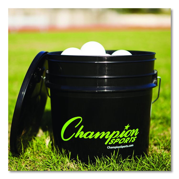 Bucket of Lacrosse Balls, Official Size, White, 36 Balls/Bucket