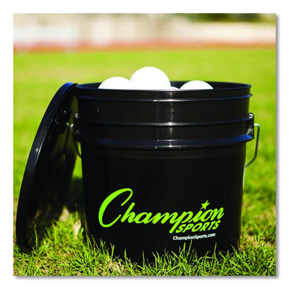 Bucket of Lacrosse Balls, Official Size, White, 36 Balls/Bucket