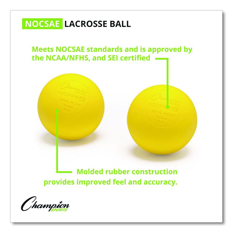 Bucket of Lacrosse Balls, Official Size, Yellow, 36 Balls/Bucket