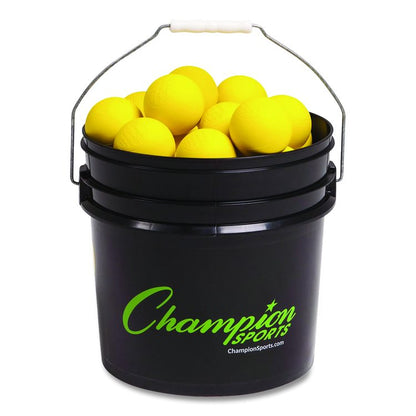 Bucket of Lacrosse Balls, Official Size, Yellow, 36 Balls/Bucket