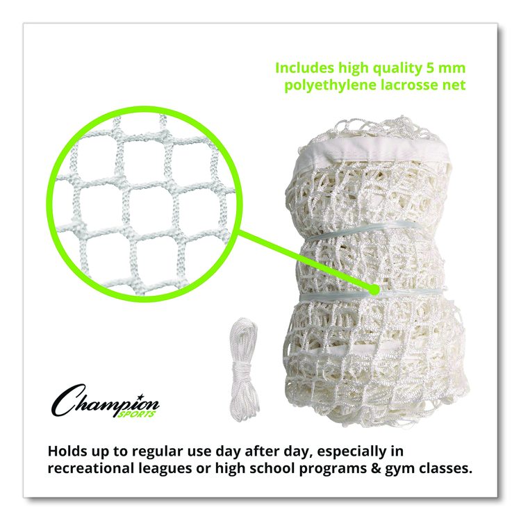 Pro High School Lacrosse Goal, 6 ft x 6 ft, 1.65" dia Frame