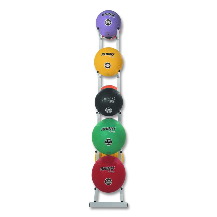 Double Medicine Ball Tree, 12" x 23" x 51", White