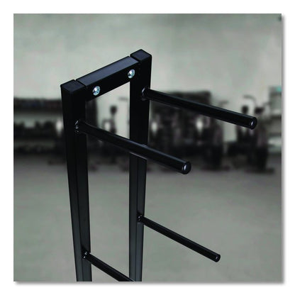 Single Medicine Ball Tree, 11" x 15" x 52", Black