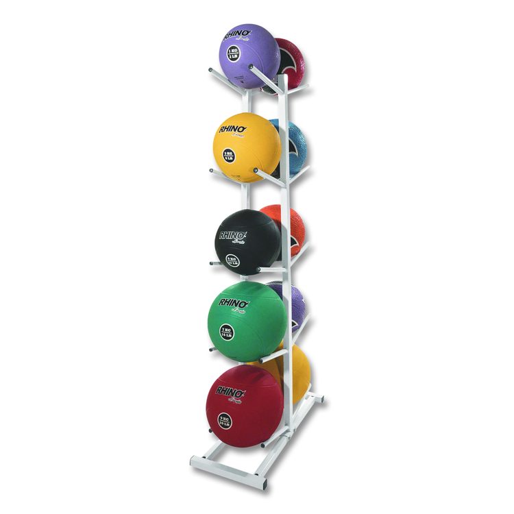 Double Medicine Ball Tree, 12" x 23" x 51", White