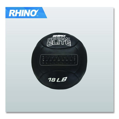 Rhino Promax Elite Medicine Ball, 18 lb, Black
