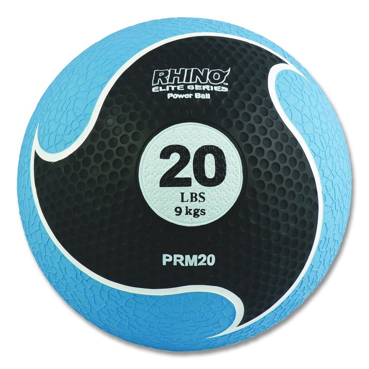 Rhino Elite Medicine Ball, 20 lb, Blue