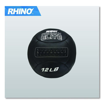 Rhino Promax Elite Medicine Ball, 12 lb, Black