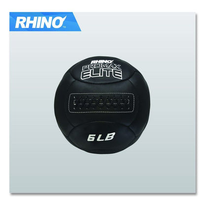 Rhino Promax Elite Medicine Ball, 6 lb, Black