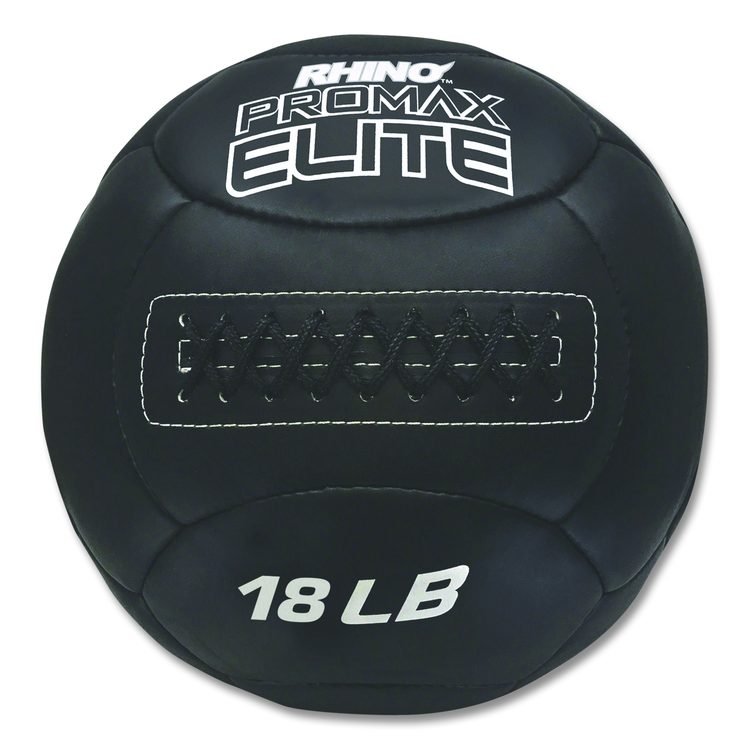 Rhino Promax Elite Medicine Ball, 18 lb, Black