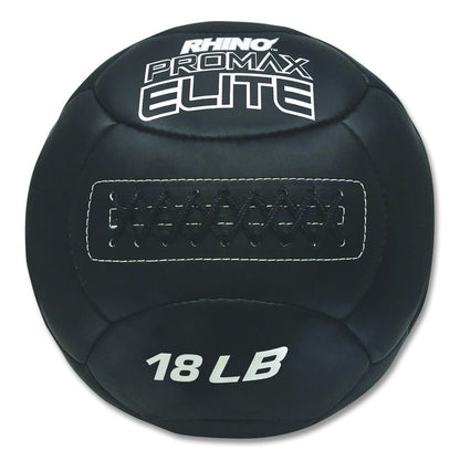 Rhino Promax Elite Medicine Ball, 18 lb, Black