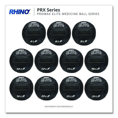 Rhino Promax Elite Medicine Ball, 16 lb, Black