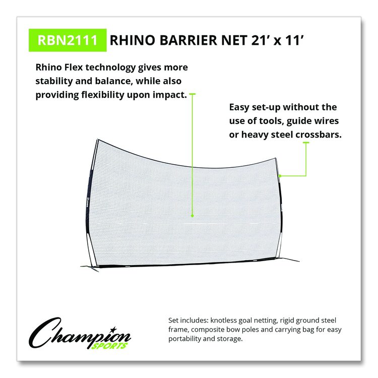 Rhino Flex Barrier Net, 21 ft  x 11 ft