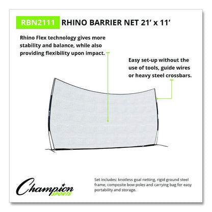 Rhino Flex Barrier Net, 21 ft  x 11 ft