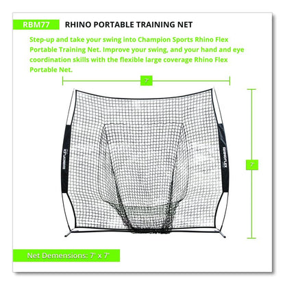 Rhino Portable Training Net, 7 ft x 7 ft