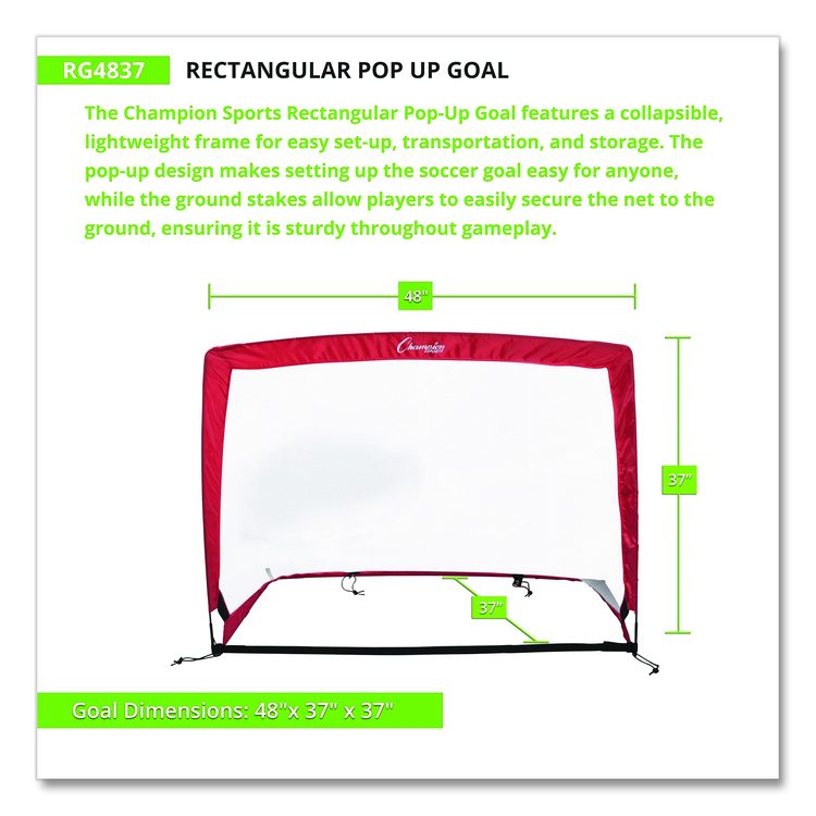 Rectangular Pop-Up Goal, 48"  x 37"
