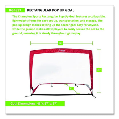 Rectangular Pop-Up Goal, 48"  x 37"