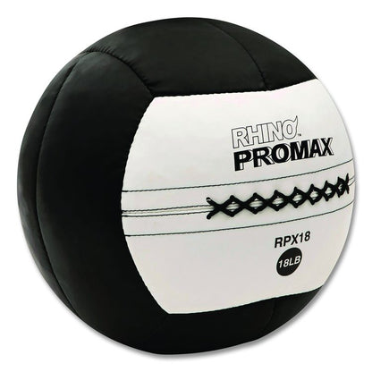 Rhino Promax Medicine Ball, 18 lb, Black