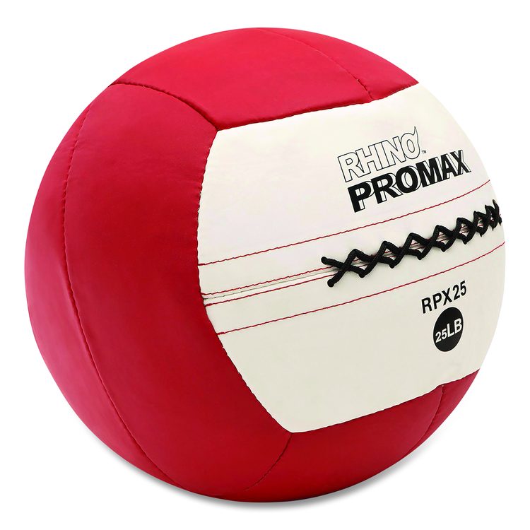 Rhino Promax Medicine Ball, 25 lb, Red