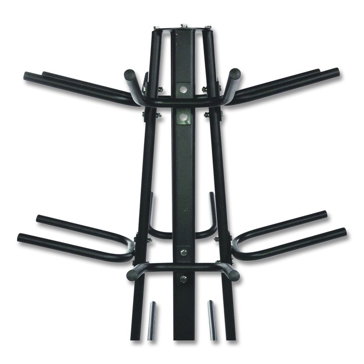 Champion Sports Round Medicine Ball Tree, 31" x 31" x 66.5", Black