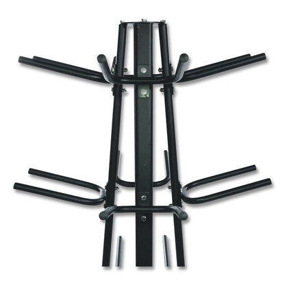 Champion Sports Round Medicine Ball Tree, 31" x 31" x 66.5", Black