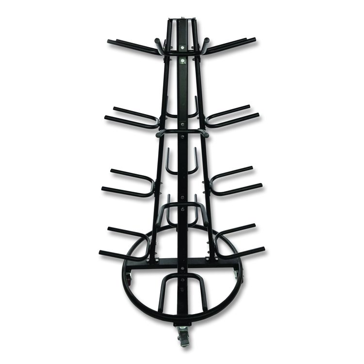 Champion Sports Round Medicine Ball Tree, 31" x 31" x 66.5", Black