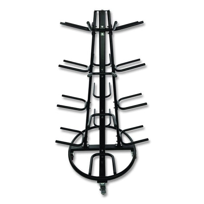 Champion Sports Round Medicine Ball Tree, 31" x 31" x 66.5", Black