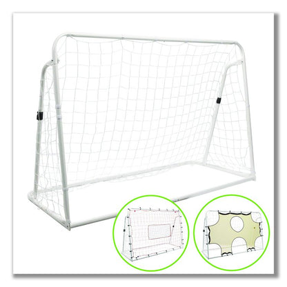3-in-1 Soccer Training Goal, 6 ft  x 4 ft, 1.25" dia Frame