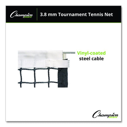 Four-Season Tournament Tennis Net, 42 ft x 3.5 ft, 0.13" dia