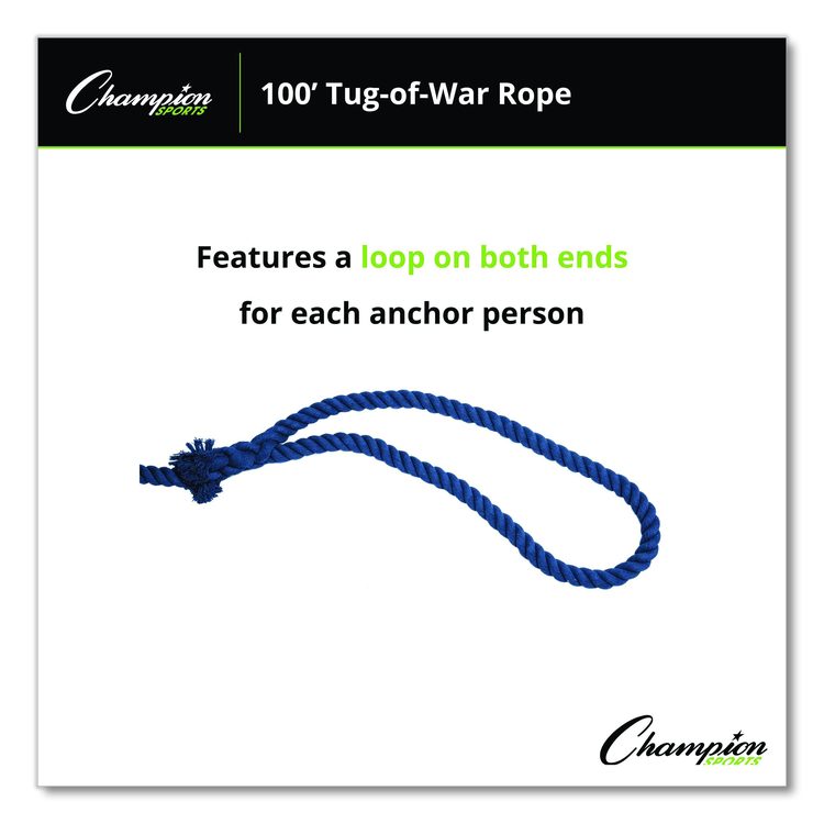 Tug-of-War Rope, 100 ft, 1" dia