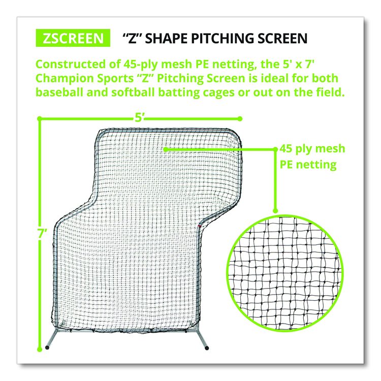 Z Pitching Screen, 7 ft x 5 ft