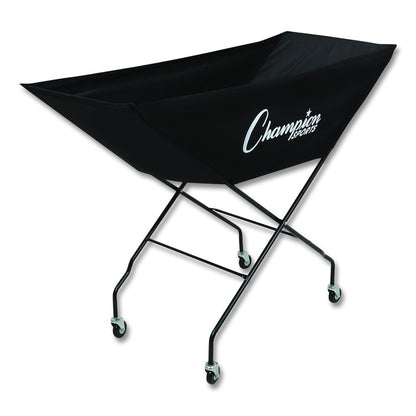 Pro Collapsible Volleyball Cart, 23" x 55" x 41", Black