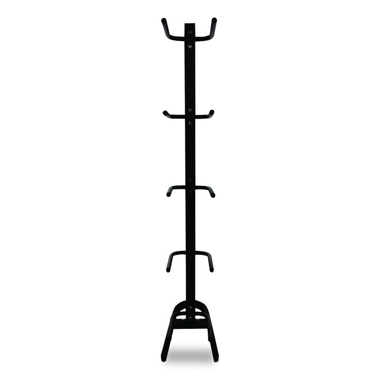 U-Ring Single Medicine Ball Tree, 23" x 22.5" x 64.5", Black