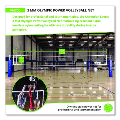 Olympic Power Volleyball Net, 32 ft x 3 ft