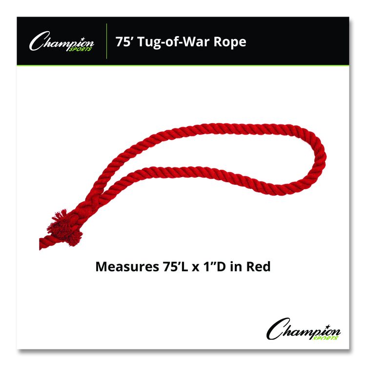 4-Way Tug of War Rope, 75 ft, 1" dia