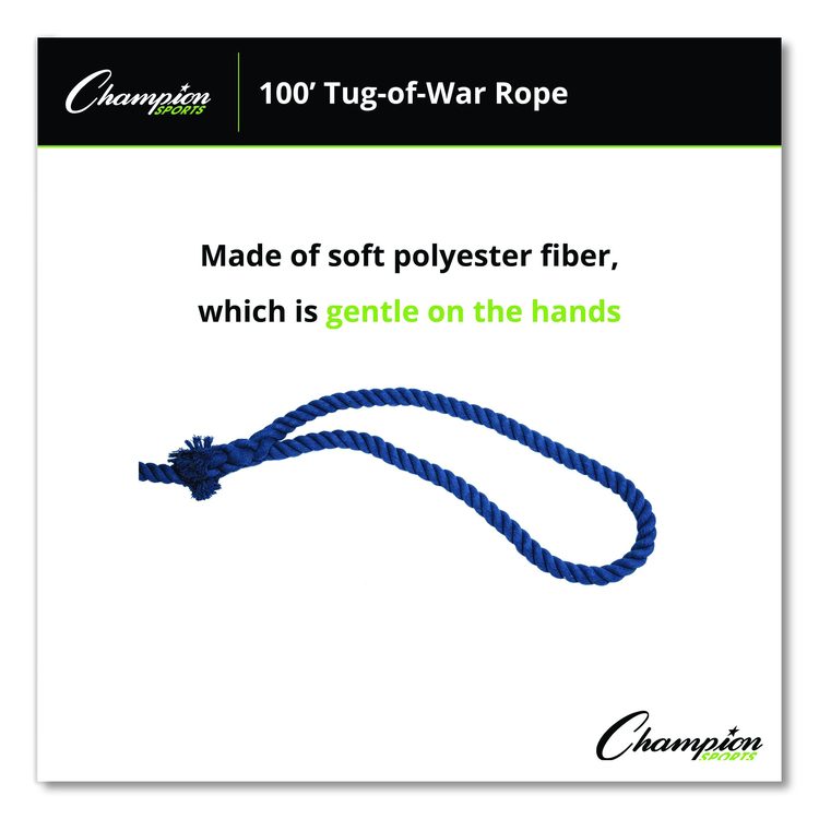 Tug-of-War Rope, 100 ft, 1" dia