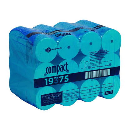 Compact Coreless Bath Tissue, Septic Safe, 2-Ply, White, 1,000 Sheets/Roll, 36 Rolls/Carton