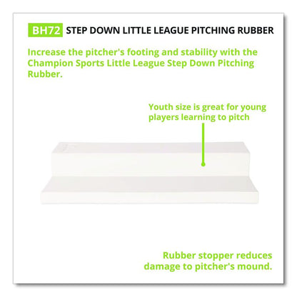 Step Down Youth Pitching Rubber, 18" x 4"