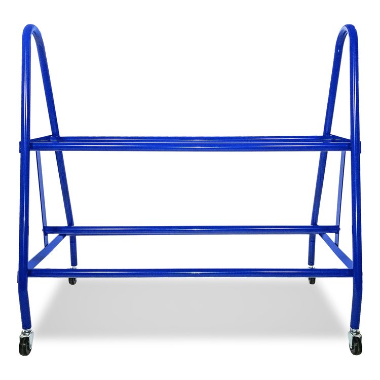 Heavy-Duty Deluxe Ball Cart, Metal, 132 lb Capacity, 17.5 x 38 x 35.75, Blue