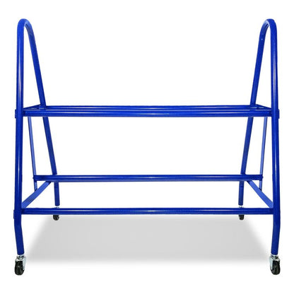 Heavy-Duty Deluxe Ball Cart, Metal, 132 lb Capacity, 17.5 x 38 x 35.75, Blue