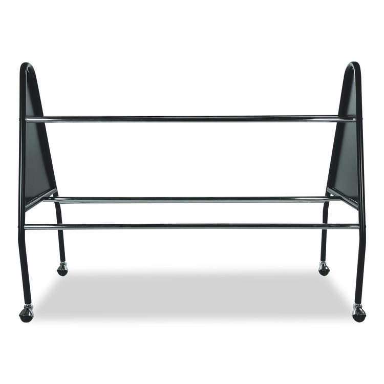 Heavy-Duty Ball Cart, Metal, 132 lb Capacity, 18 x 51 x 38, Black