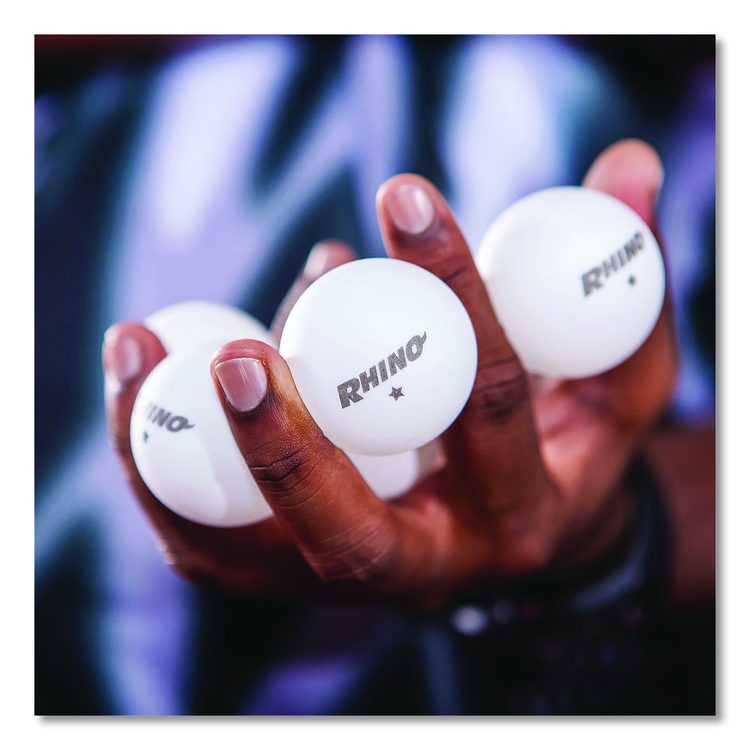 Table Tennis Balls, Official Size, White, 144/Carton