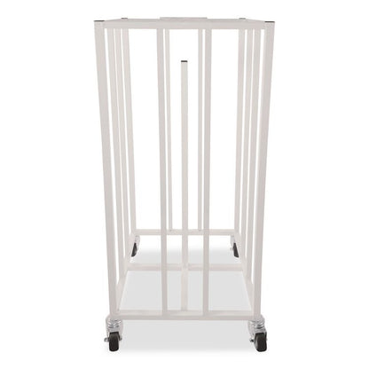 Deluxe Vertical Ball Cage, Fits Approximately 20 Balls, Metal, 20" x 20" x 48", White
