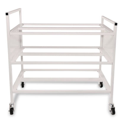 Double Wide Cart, Fits Approximately 24 Balls, Metal, 20" x 42" x 44", White