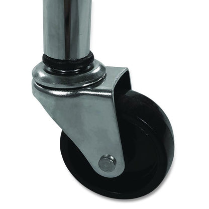 Portable Ball Locker, Metal, 176 lb Capacity, 24 x 41 x 36, Chrome