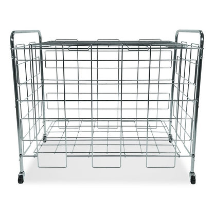 Portable Ball Locker, Metal, 176 lb Capacity, 24 x 41 x 36, Chrome