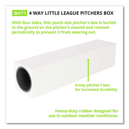 4-Way Youth Pitcher's Box, 18" x 4"