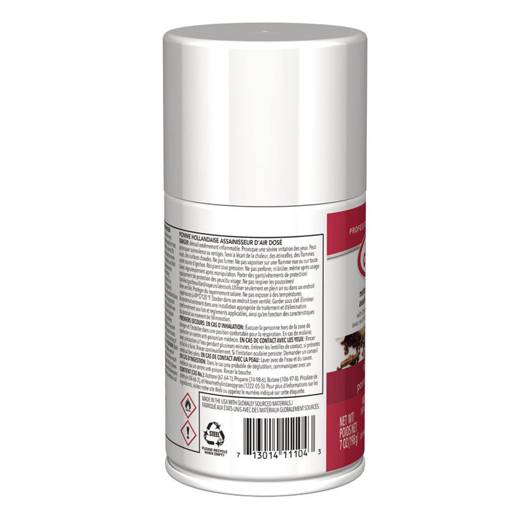Metered Air Freshener, Apple, 7 oz Aerosol Spray, 12/Carton